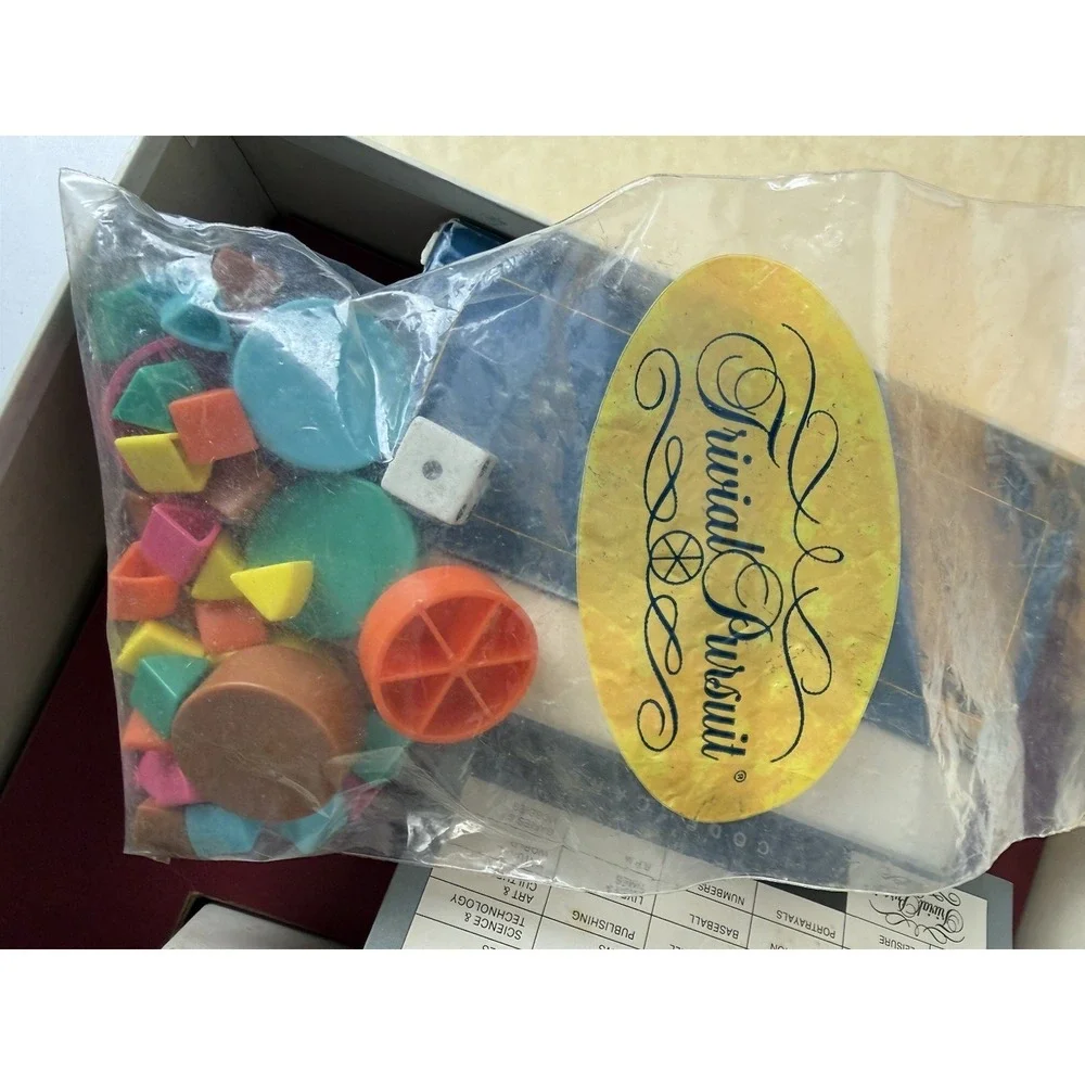 Vintage 80's Original Trivial Pursuit Master Game Genus + Young Players Edition